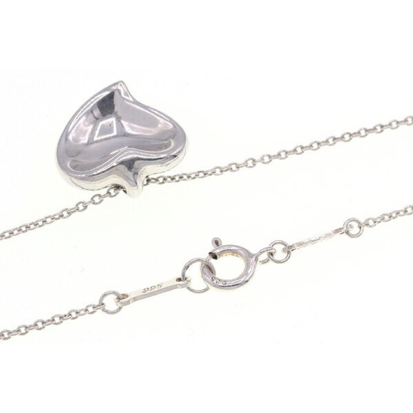 Tiffany Elsa Peretti Full Heart Pendant Sterling Silver